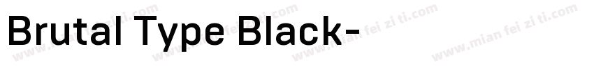 Brutal Type Black字体转换